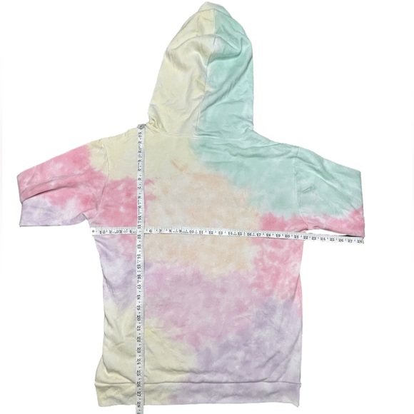 Victoria’s Secret PINK super soft cozy oversized pastel tie dye logo hoody NWT S - Picture 6 of 7